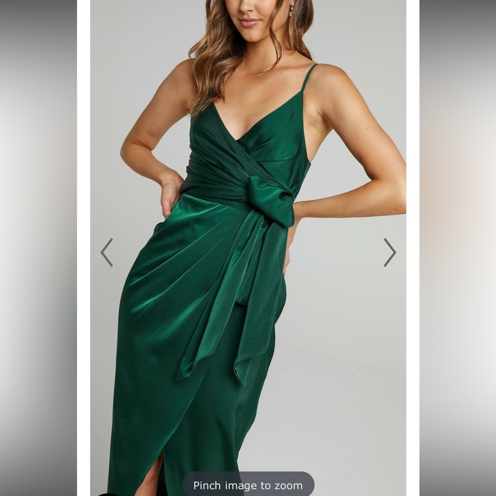 Emerald green dress